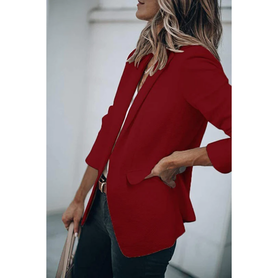 Unifarbener Blazer für Frauen