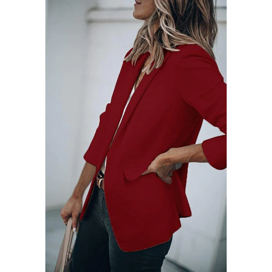 Unifarbener Blazer für Frauen