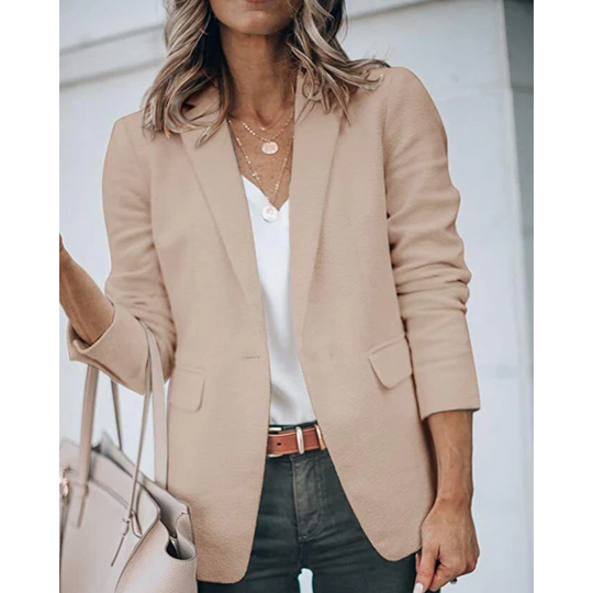 Unifarbener Blazer für Frauen