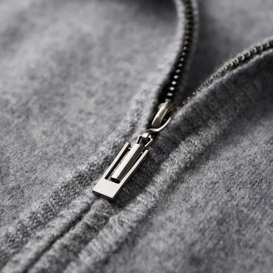 Strickjacke Mit Reißverschluss Für Herren | Leicht Gefüttert Und Zeitlos