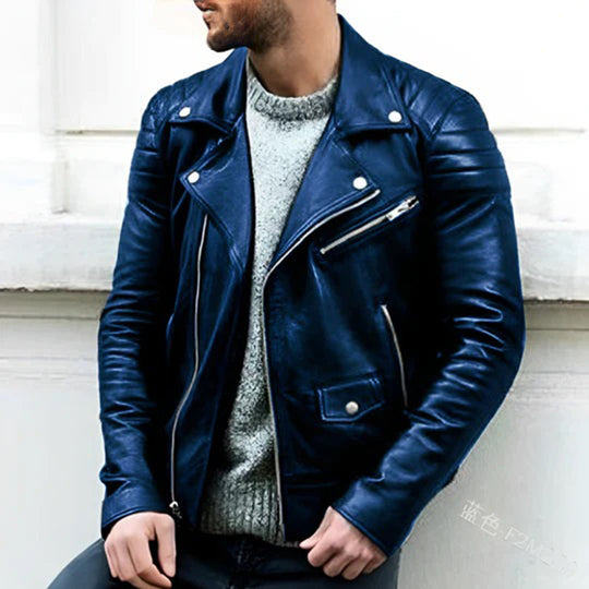 Leder Bikerjacke für Herren