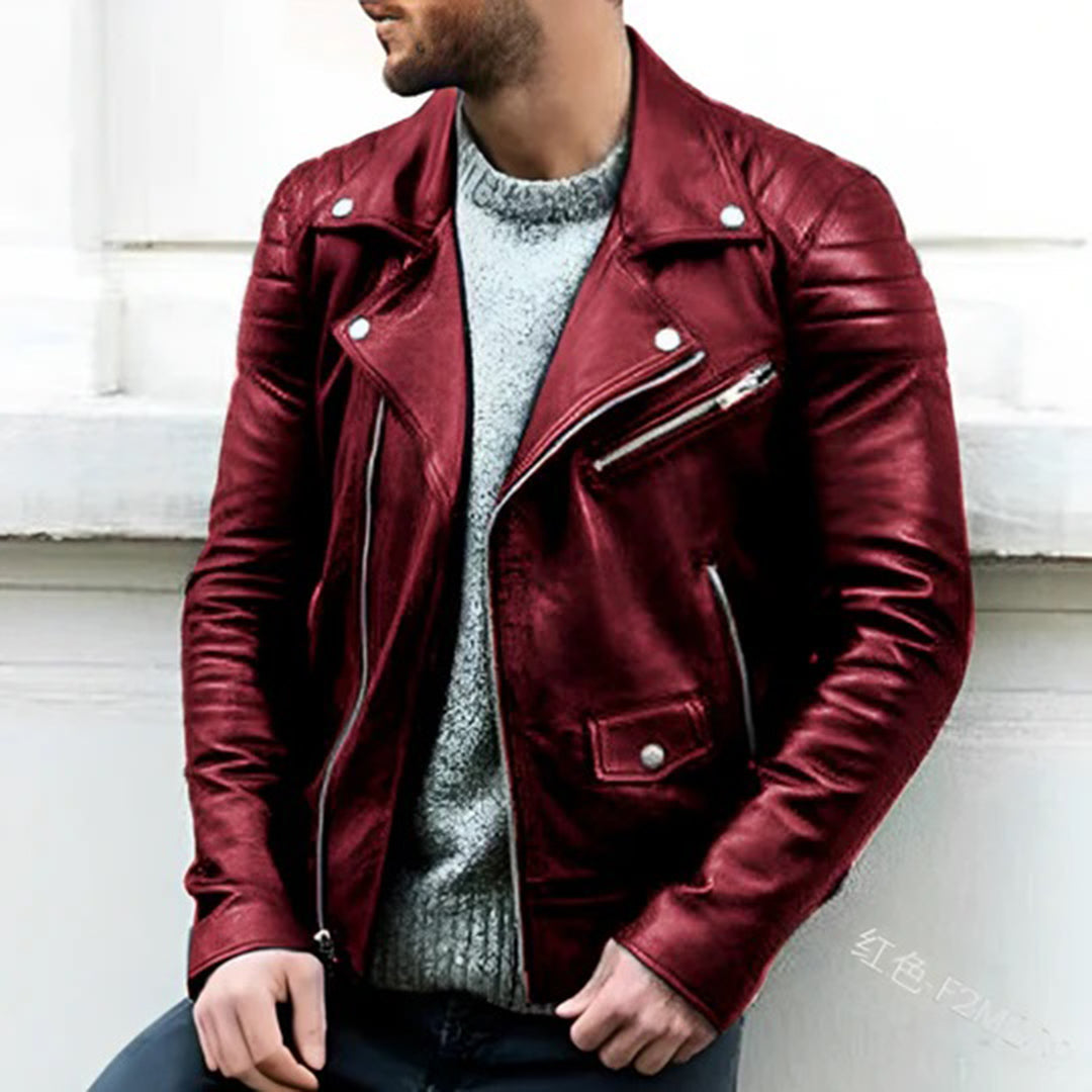 Leder Bikerjacke für Herren