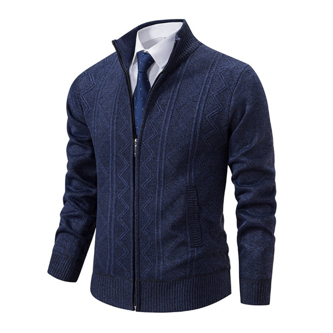 Business Strickjacke mit Reißverschluss für Männer