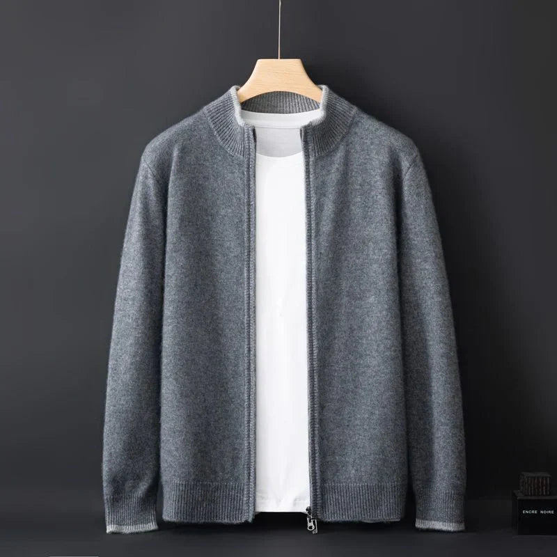 Strickjacke Mit Reißverschluss Für Herren | Leicht Gefüttert Und Zeitlos