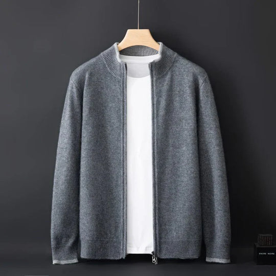Strickjacke Mit Reißverschluss Für Herren | Leicht Gefüttert Und Zeitlos