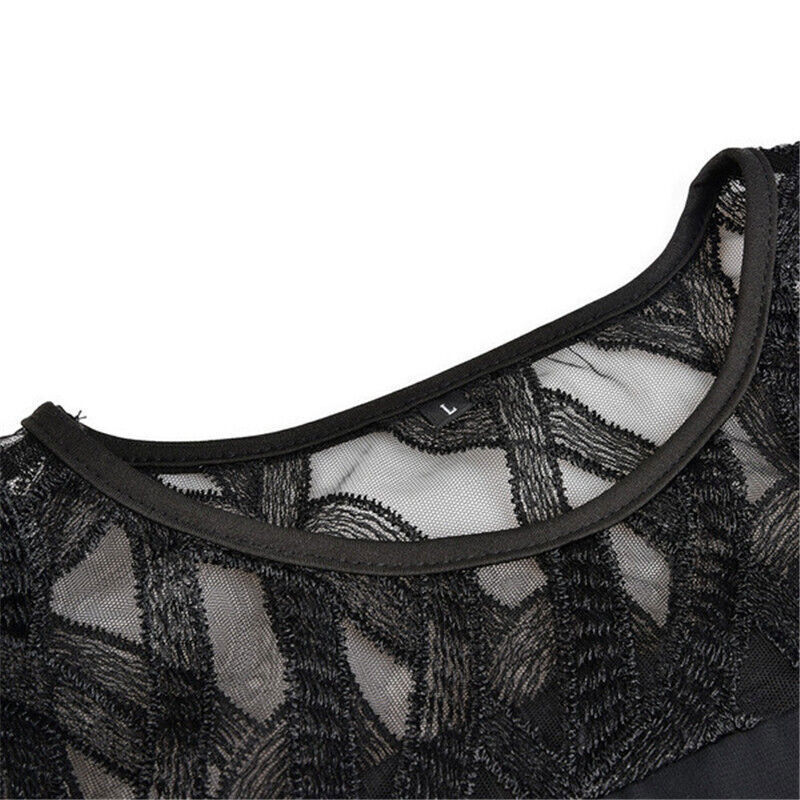 Damen Stilvolles Midi-Kleid | Elegantes Übergrößen Kleid für Hochzeitsgast 7