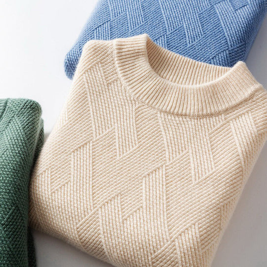 Strickpullover Herren Mit Rundhals | Klassischer Alltagslook