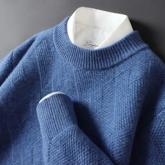 Strickpullover Herren Mit Rundhals | Klassischer Alltagslook