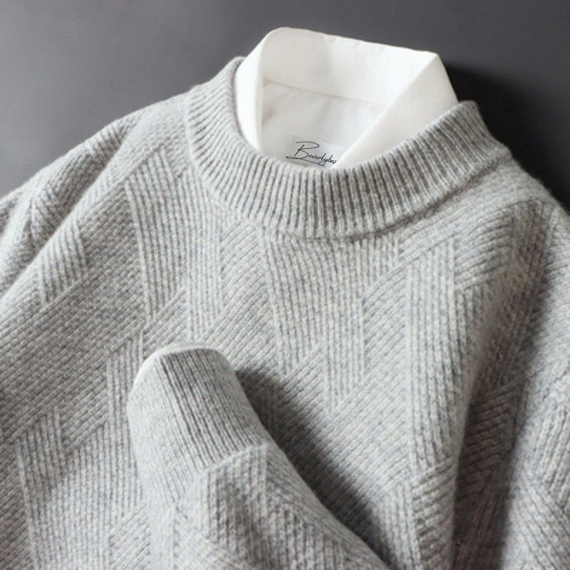 Strickpullover Herren Mit Rundhals | Klassischer Alltagslook