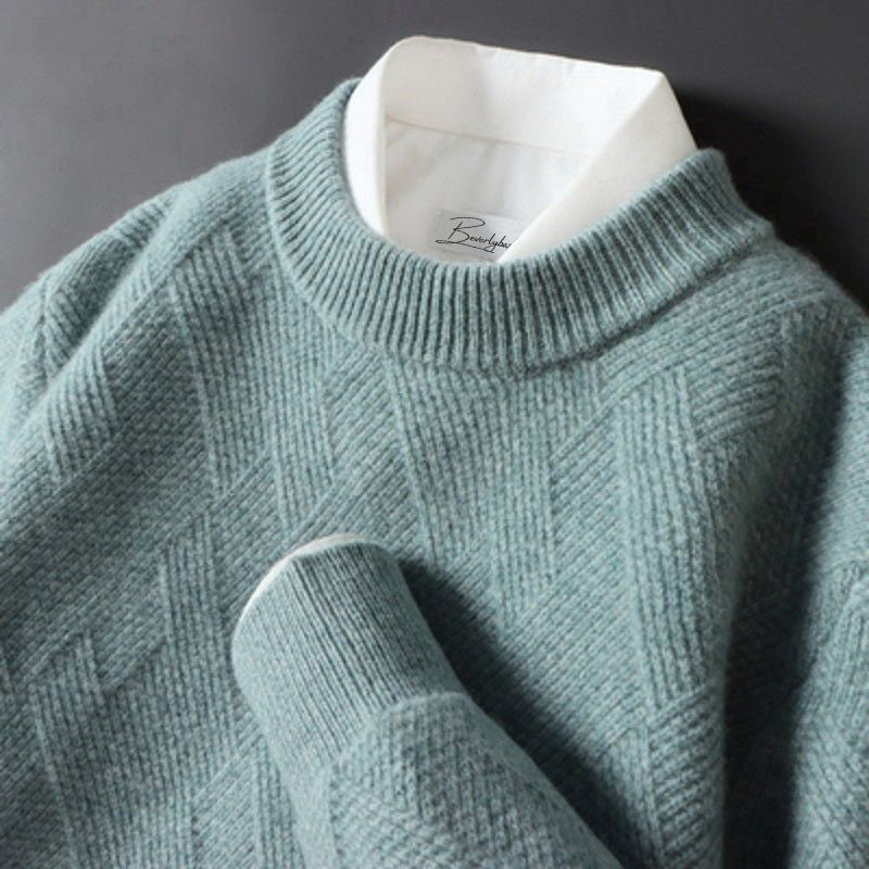 Strickpullover Herren Mit Rundhals | Klassischer Alltagslook