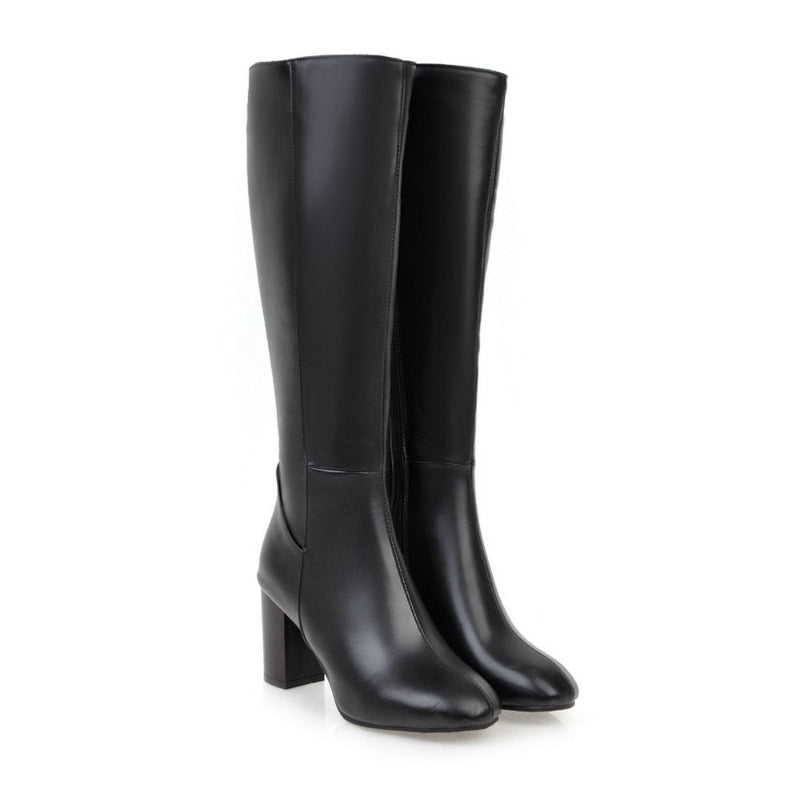 Damen Stiefel | Kniehoch elegant mit Absatz