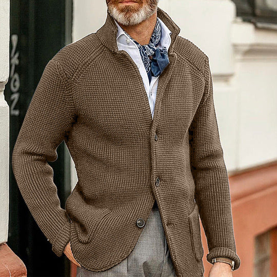 Strickjacke Mit Knopfleiste Für Herren | Klassischer Cardigan