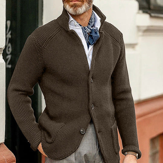 Strickjacke Mit Knopfleiste Für Herren | Klassischer Cardigan