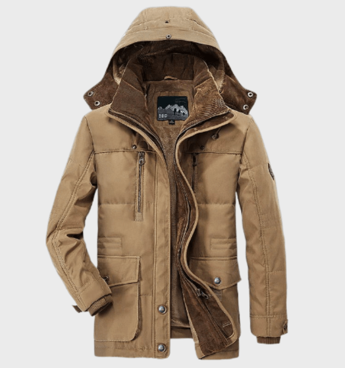 Herren Outdoor Winterjacke | Kapuze Innen Reißverschlüsse