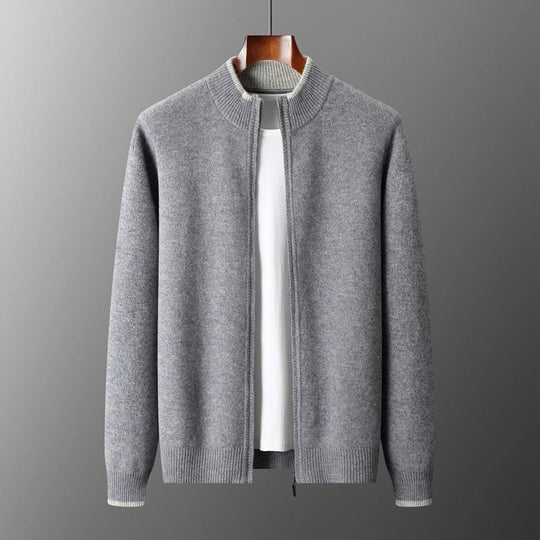 Strickjacke Mit Reißverschluss Für Herren | Leicht Gefüttert Und Zeitlos