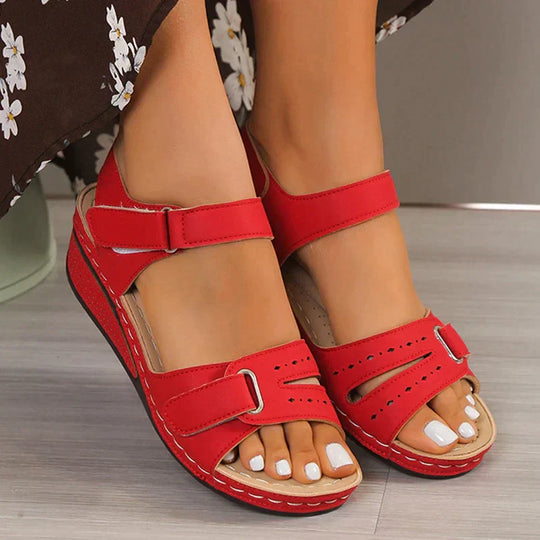 Verstellbare Klettverschluss-Sandalen für Damen