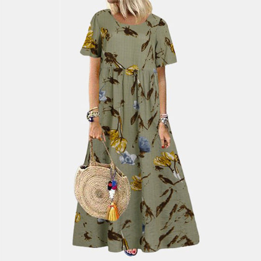 Lockeres Florales Maxikleid für Damen
