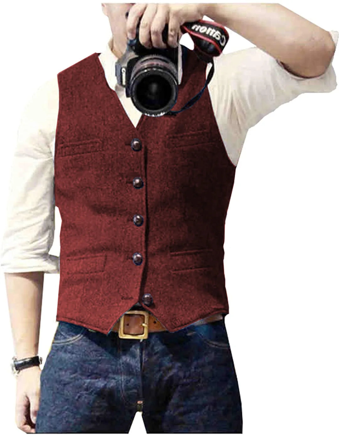 Herren Trachtenhemd | Klassisches Slim Fit Vest