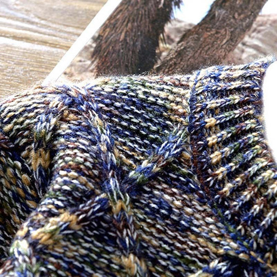 Strickpullover Herren Mehrfarbig Rundhals | Bequem & Stylisch