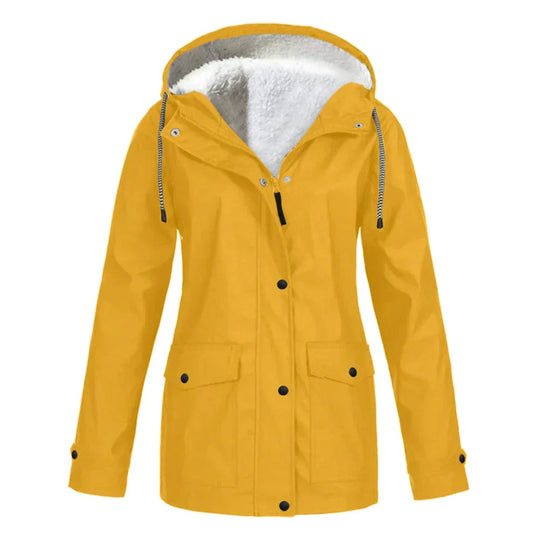 Damen Regenjacke Gefüttert Übergangsjacke | Kuschelig & Wetterfest