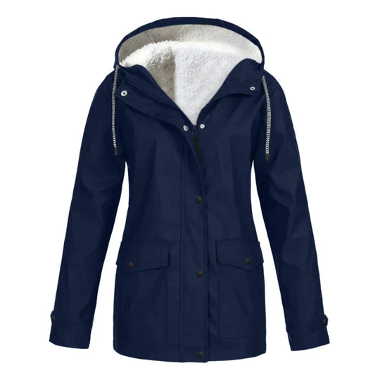 Damen Regenjacke Gefüttert Übergangsjacke | Kuschelig & Wetterfest