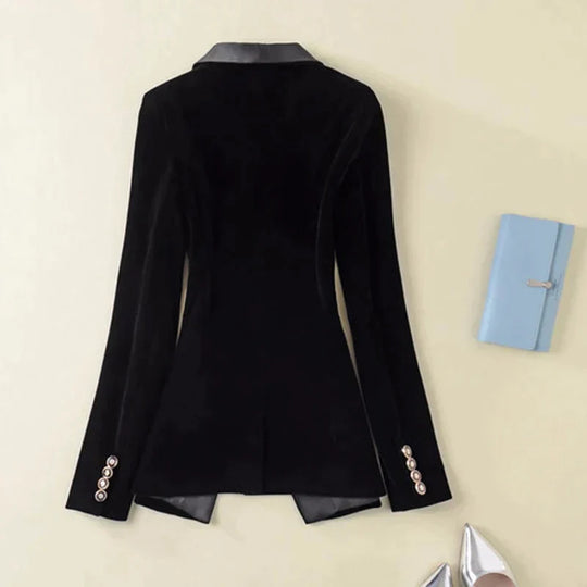 Smoking-Blazer mit Satinaufschlägen für Damen
