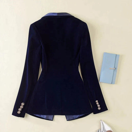 Smoking-Blazer mit Satinaufschlägen für Damen