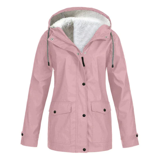 Damen Regenjacke Gefüttert Übergangsjacke | Kuschelig & Wetterfest