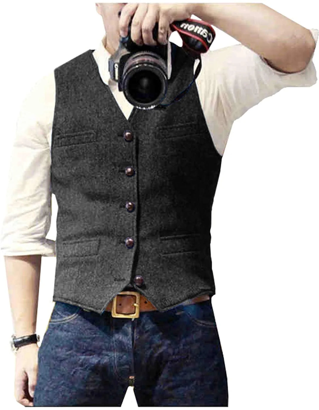 Herren Trachtenhemd | Klassisches Slim Fit Vest