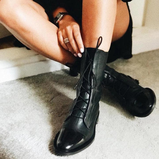 Damen Stiefelette Elegant Absatz | Warm Gefüttert Komfort