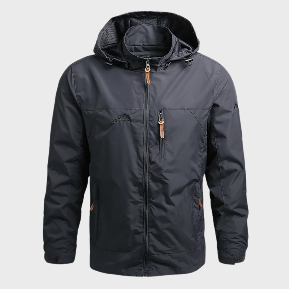 Herren Winddichte Jacke mit Kapuze | Gefüttert Outdoor