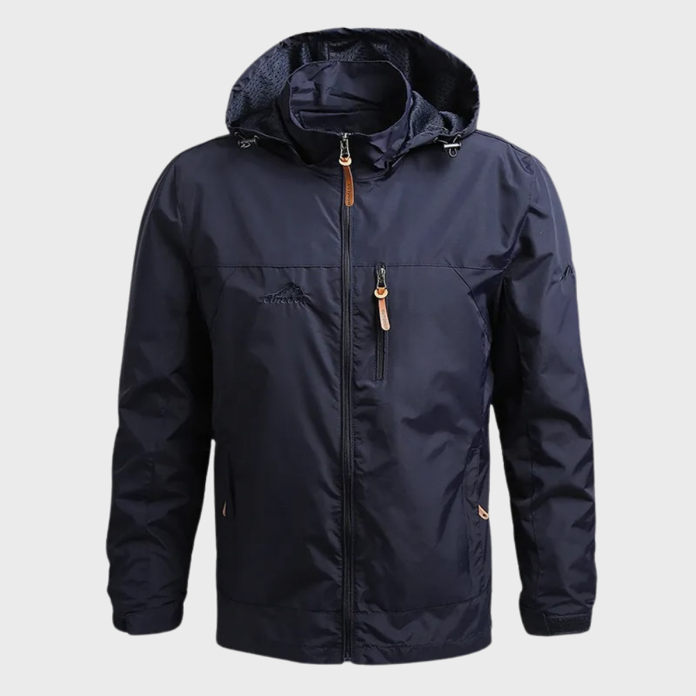 Herren Winddichte Jacke mit Kapuze | Gefüttert Outdoor