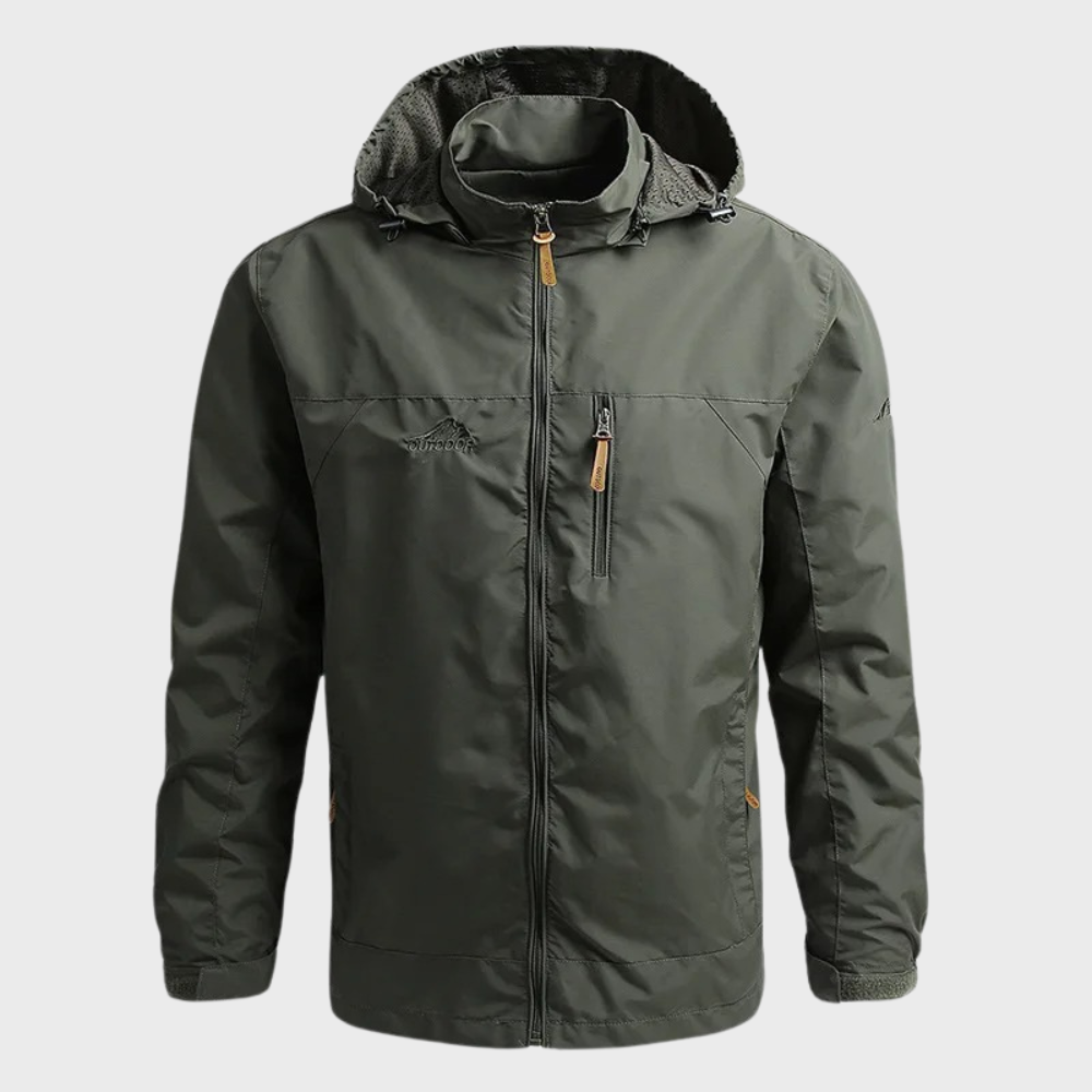 Herren Winddichte Jacke mit Kapuze | Gefüttert Outdoor