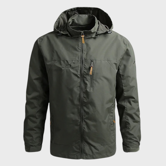 Herren Winddichte Jacke mit Kapuze | Gefüttert Outdoor