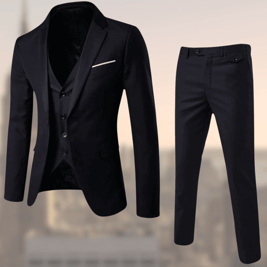 Herren Eleganter Dreiteiliger Anzug | Klassisch für Hochzeit und Business 0