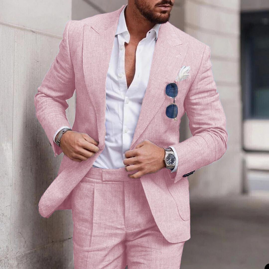 Herren Eleganter Zweiteiliger Hochzeitsanzug | Strand 2