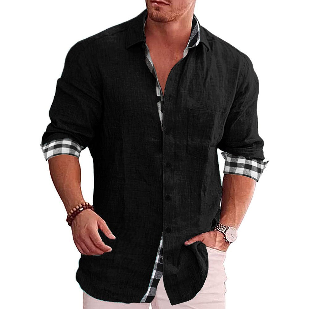 Herren Elegantes Klassisches Hemd | Vielseitig Langarm Hemd 0