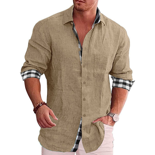 Herren Elegantes Klassisches Hemd | Vielseitig Langarm Hemd 5