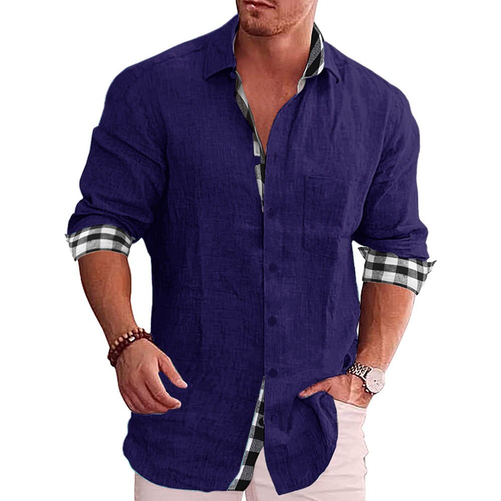 Herren Elegantes Klassisches Hemd | Vielseitig Langarm Hemd 7