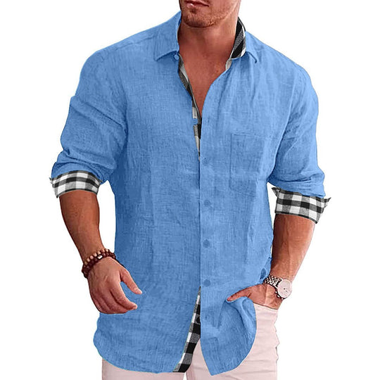 Herren Elegantes Klassisches Hemd | Vielseitig Langarm Hemd 8