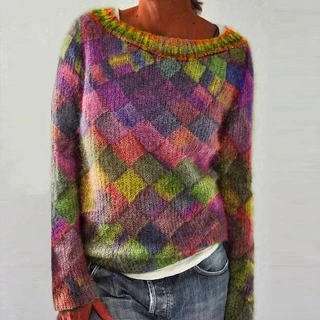Kuscheliger Strickpullover für Frauen