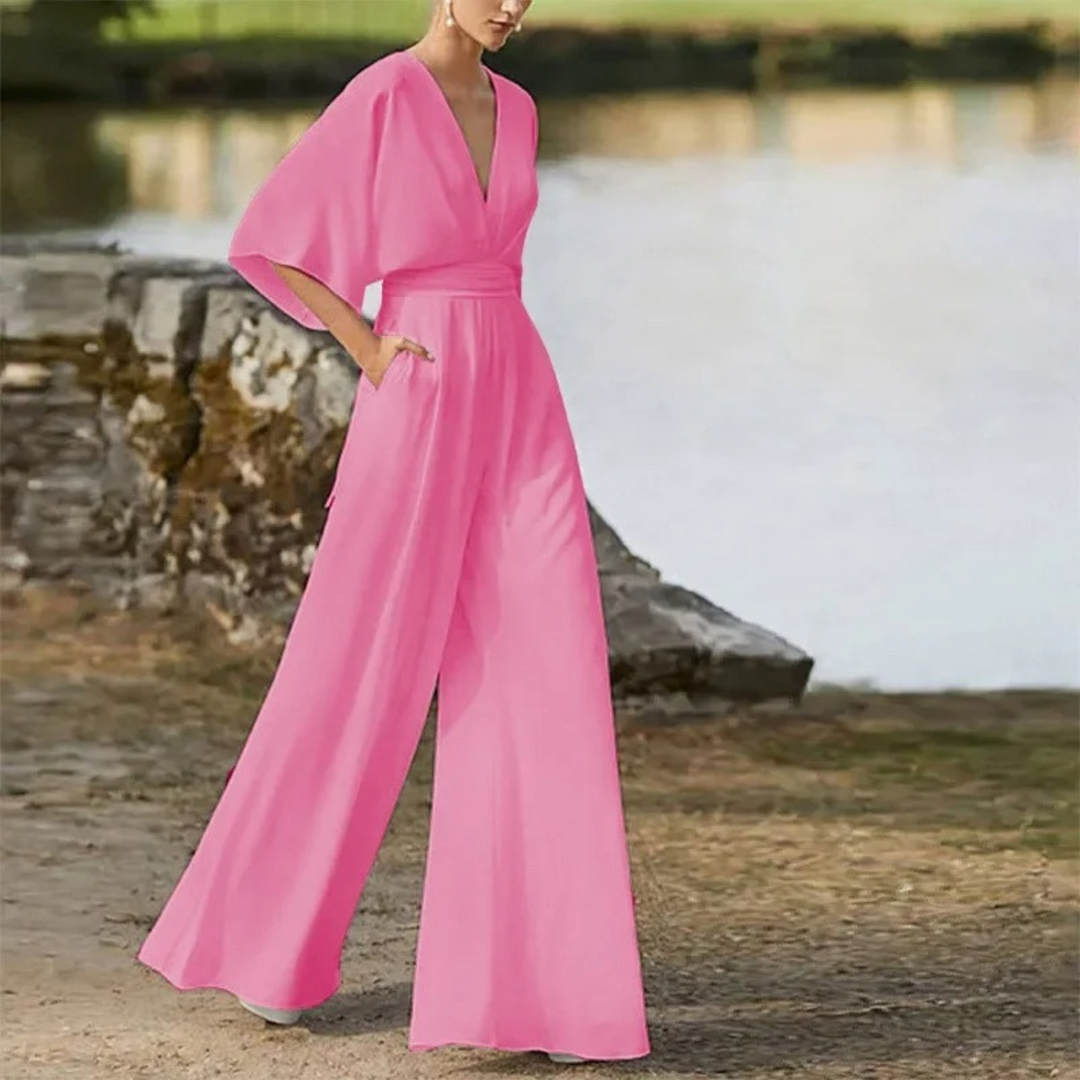 Jumpsuit mit V-Ausschnitt für Damen