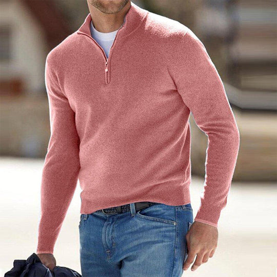 Pullover Herren Weste | Reißverschluss Freizeit Übergangslook