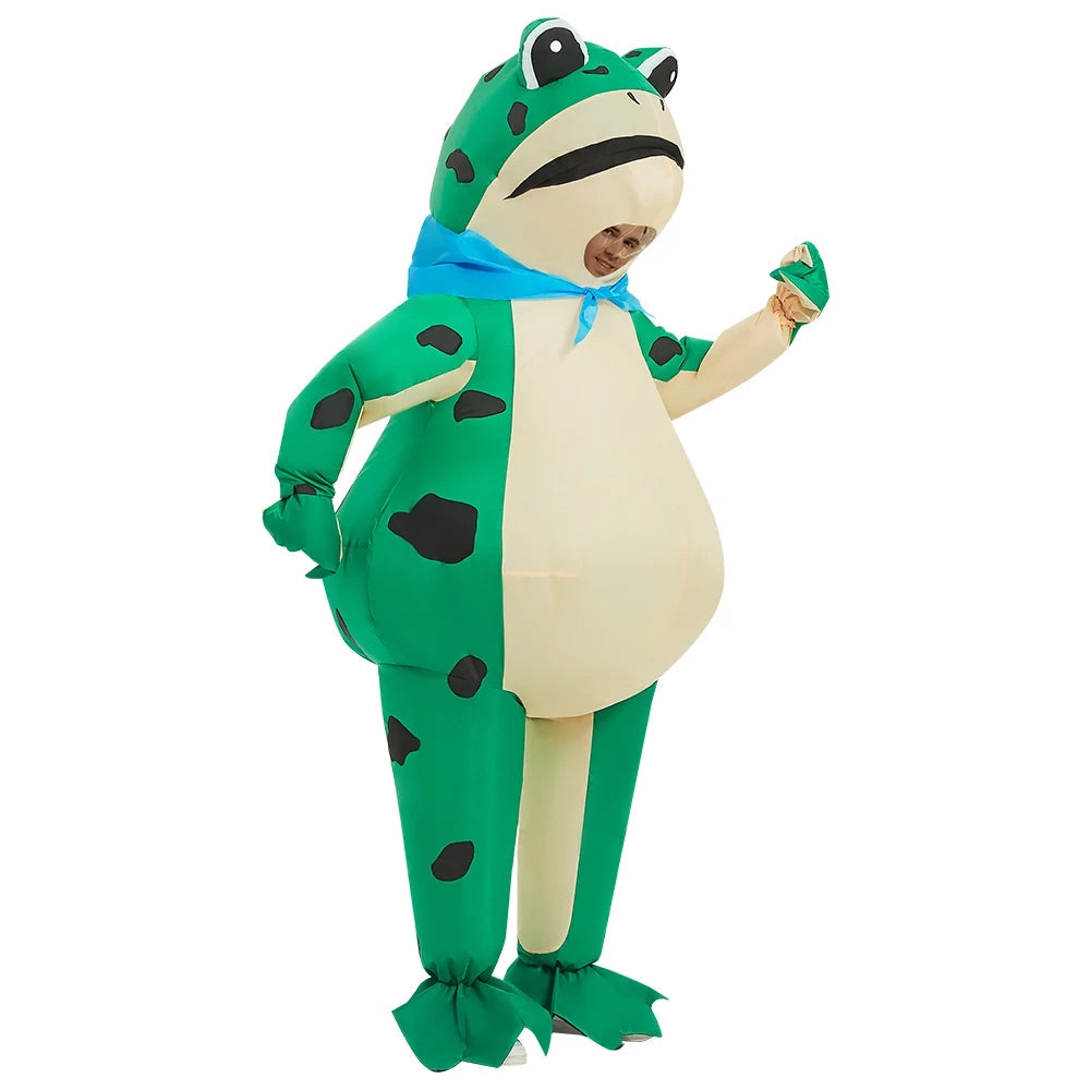 Aufblasbares Ganzkörper-Kostüm | Frosch-Optik Unisex