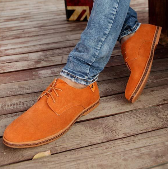Wildleder-Lederschuhe für Herren