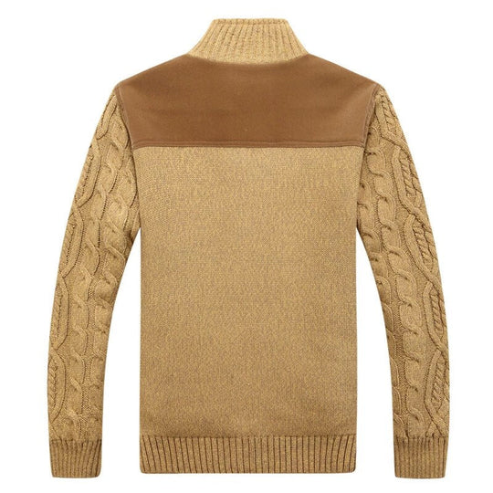 Warme Zopfstrickjacke für Männer