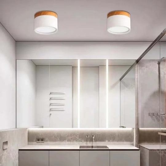 Minimalistische LED Deckenleuchte | Zylindrische Form