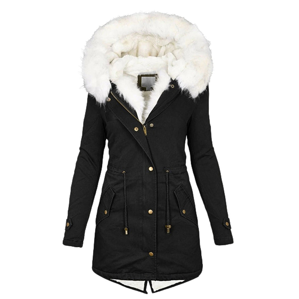 Wintermantel Damen Lang Mit Kapuze | Reißverschluss Jacke Mit Taschen