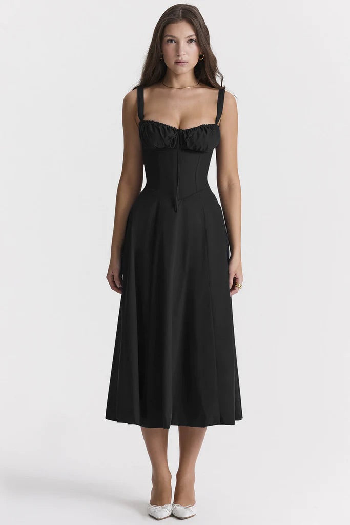 Ärmelloses Sommerkleid mit Schlitz für Damen