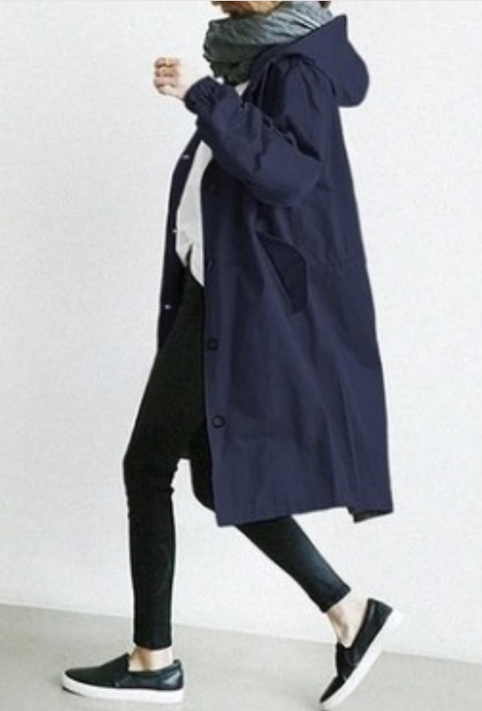 Damen Regenjacke Übergangsjacke Mit Knöpfen | Zeitlos & Praktisch